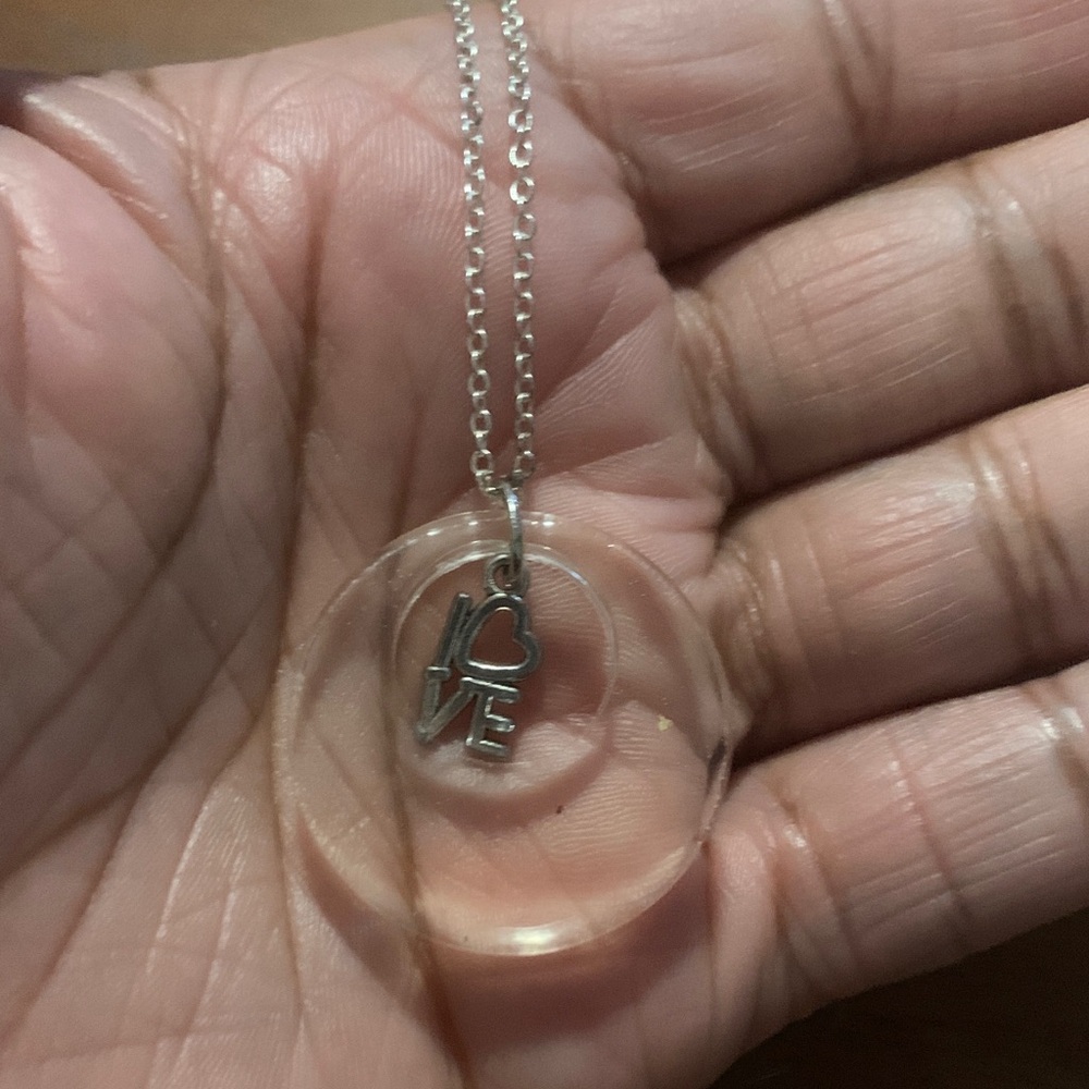 Sterling Silver Necklace with ‘Love’ Pendant